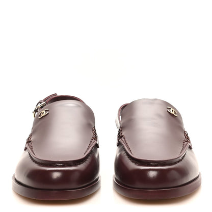 Chanel Shiny Calfskin Slingback CC Women's Loafers