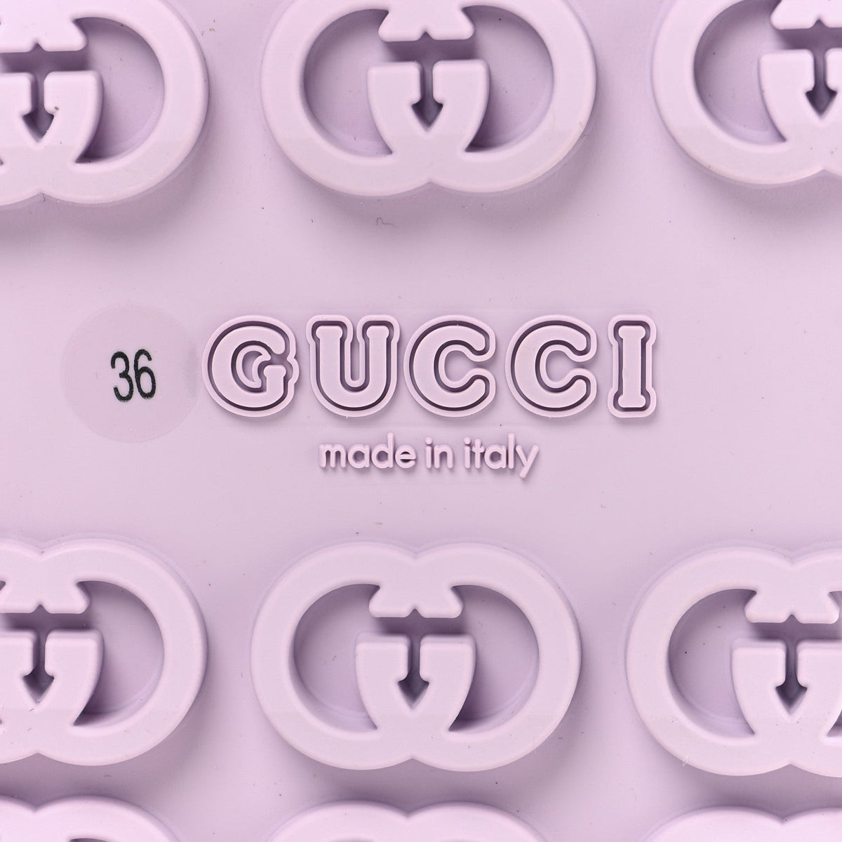 Gucci Rubber Women's Horsebit Touch Strapped Sandals 36 Talc Pink