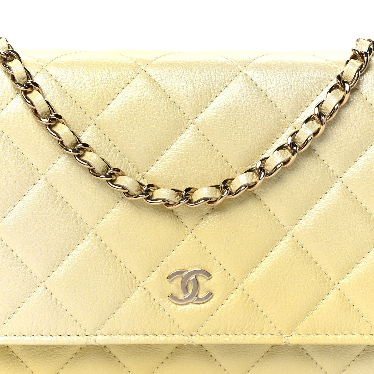 Quilted Goatskin Wallet Bag