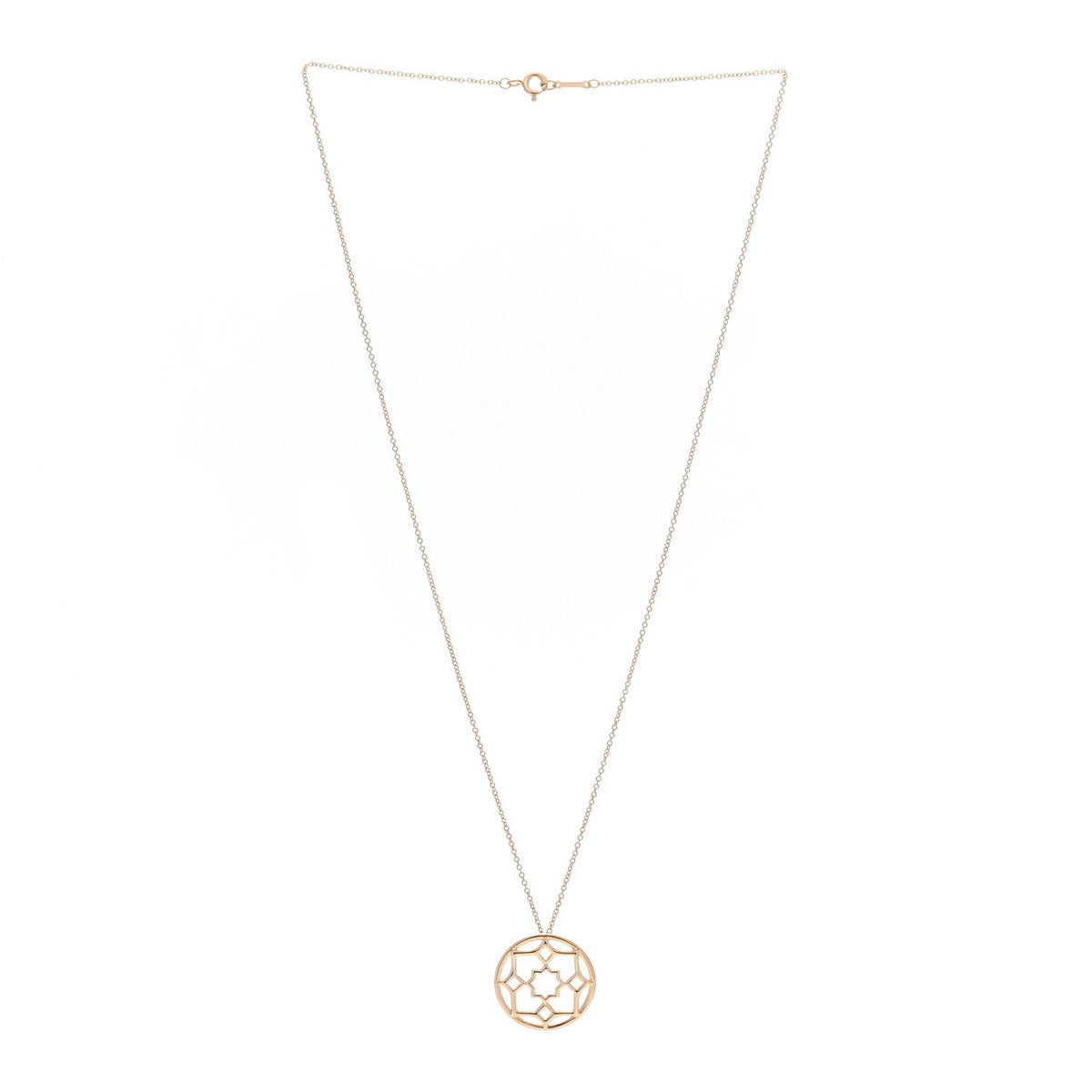 18K Yellow Gold Paloma Picasso Zellige Medallion Pendant Necklace