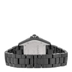 Chanel Stainless Steel Ceramic Diamond 38mm J12 Moonphase Watch Black