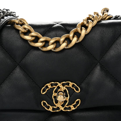 Medium Quilted Goatskin Flap Shoulder Bag