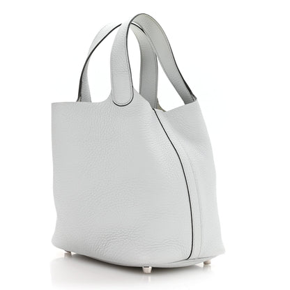Taurillon Clemence Picotin Lock 18 Pm Bl Handbag