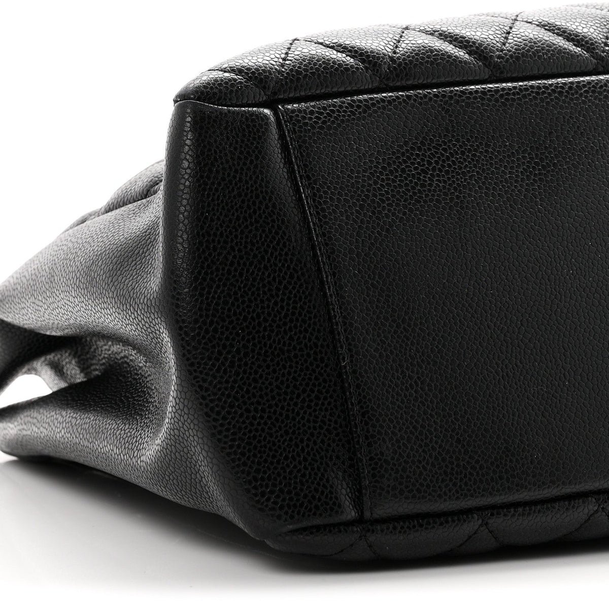 Quilted Caviar Tote Bag