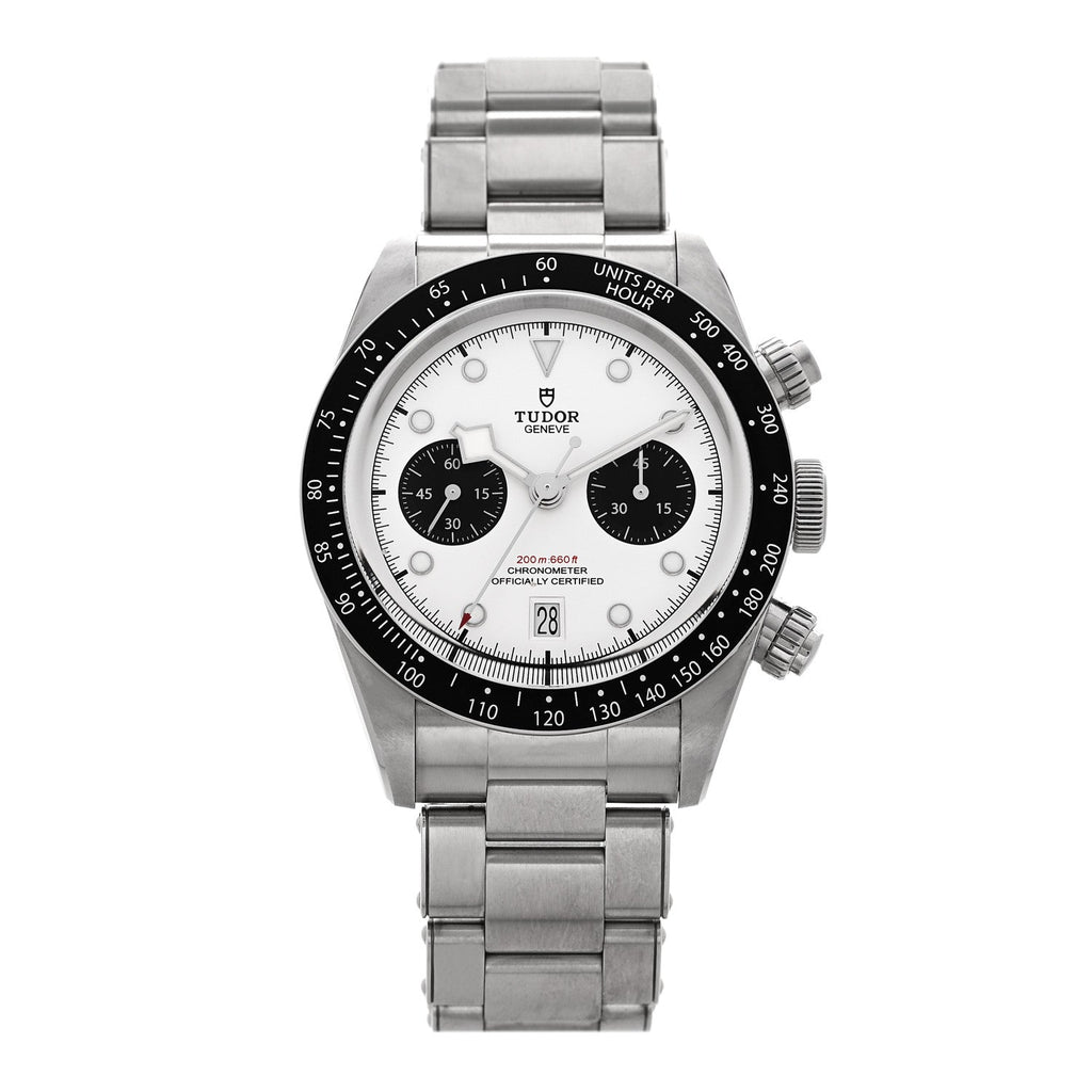 Tudor Stainless Steel 41mm Black Bay Chrono Watch White 79360N