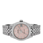 Rolex Stainless Steel 31mm Oyster Perpetual Datejust Watch Pink 278240