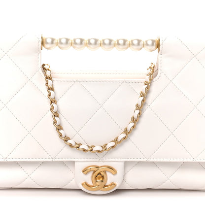Lambskin Flap Shoulder Bag