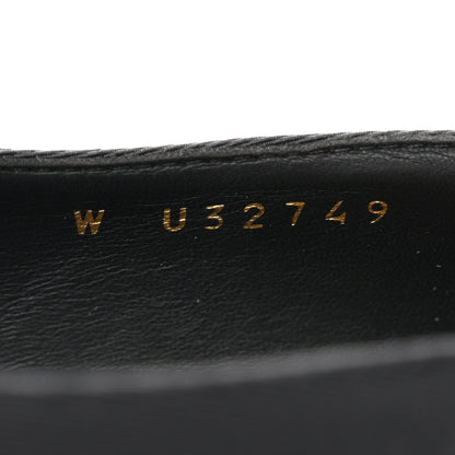 Chanel Grosgrain Women's Cap Toe CC Uniform Pumps 35 Black