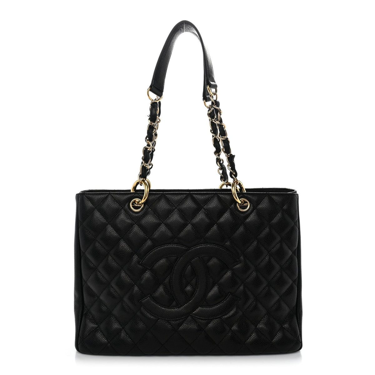 Quilted Caviar Tote Bag