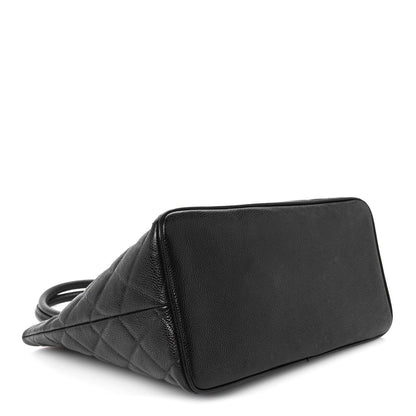Quilted Caviar Tote Bag