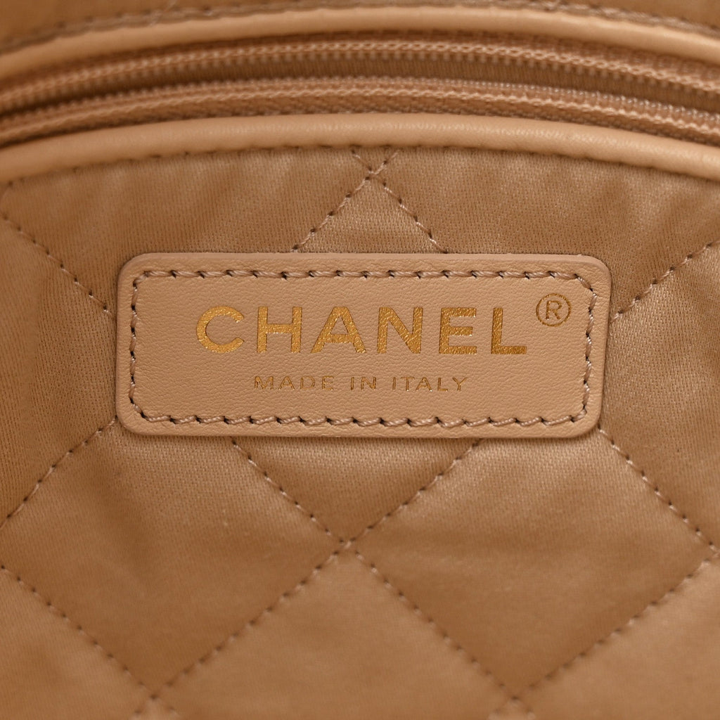 Chanel Shiny Calfskin Quilted Small 22 White