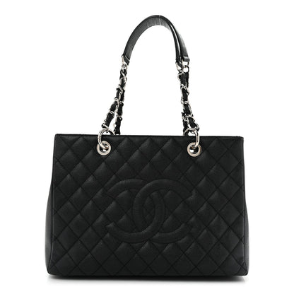 Quilted Caviar Tote Bag