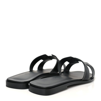 Hermes Box Calfskin Oran Women's Shoes