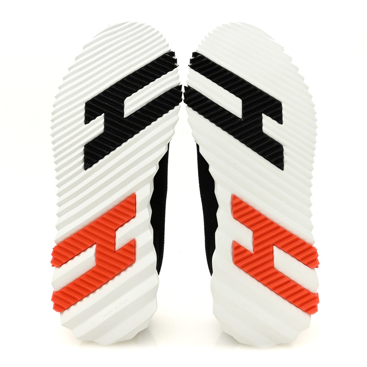 Hermès Air Mesh Suede Goatskin Women's Bouncing Sneakers 37 Black Orange