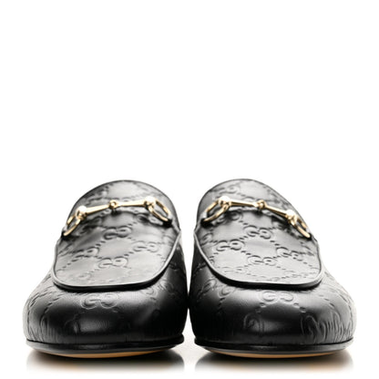 Gucci Guccissima Calfskin Women's Princetown Slippers 38 Black