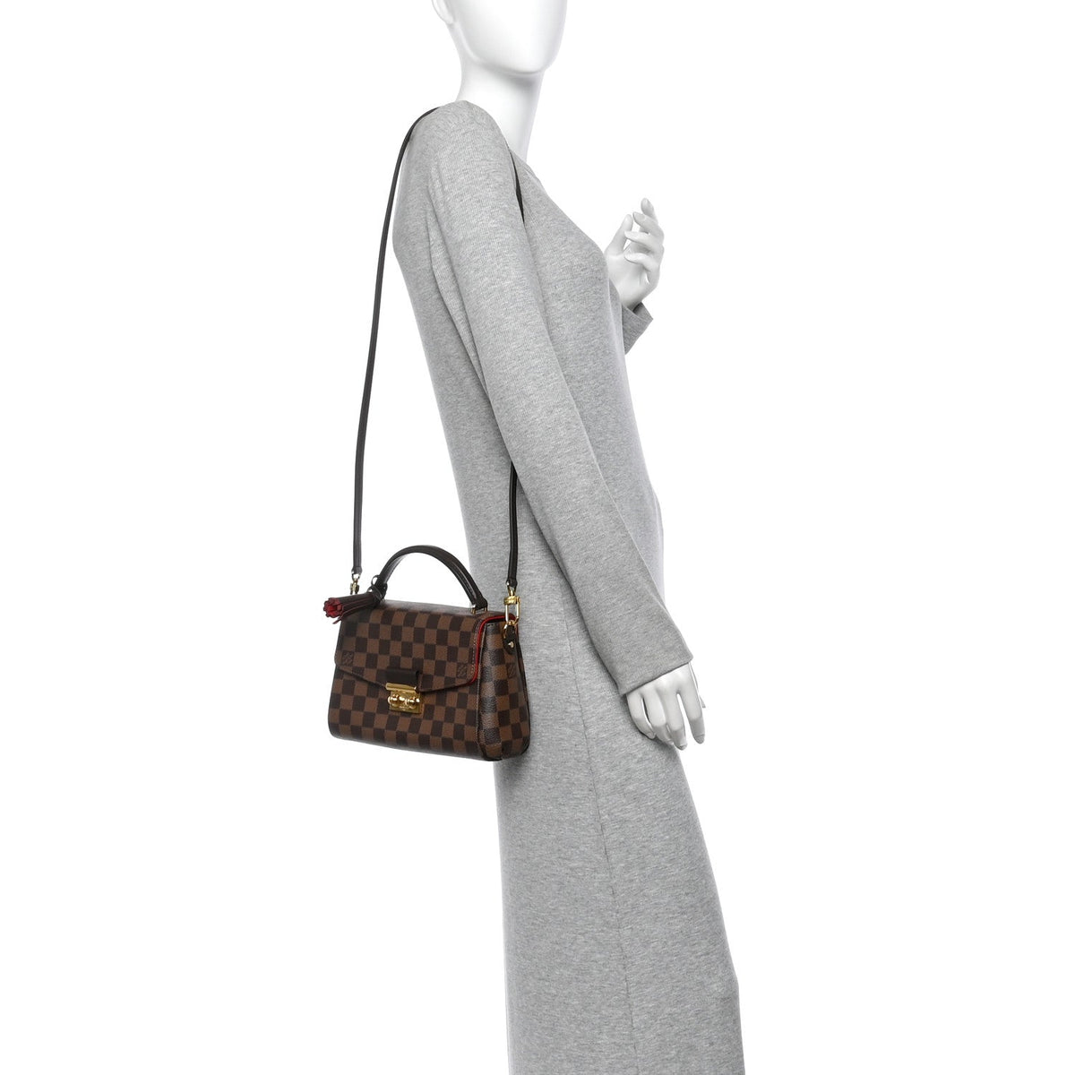 Louis Vuitton Damier Ebene Croisette Brown