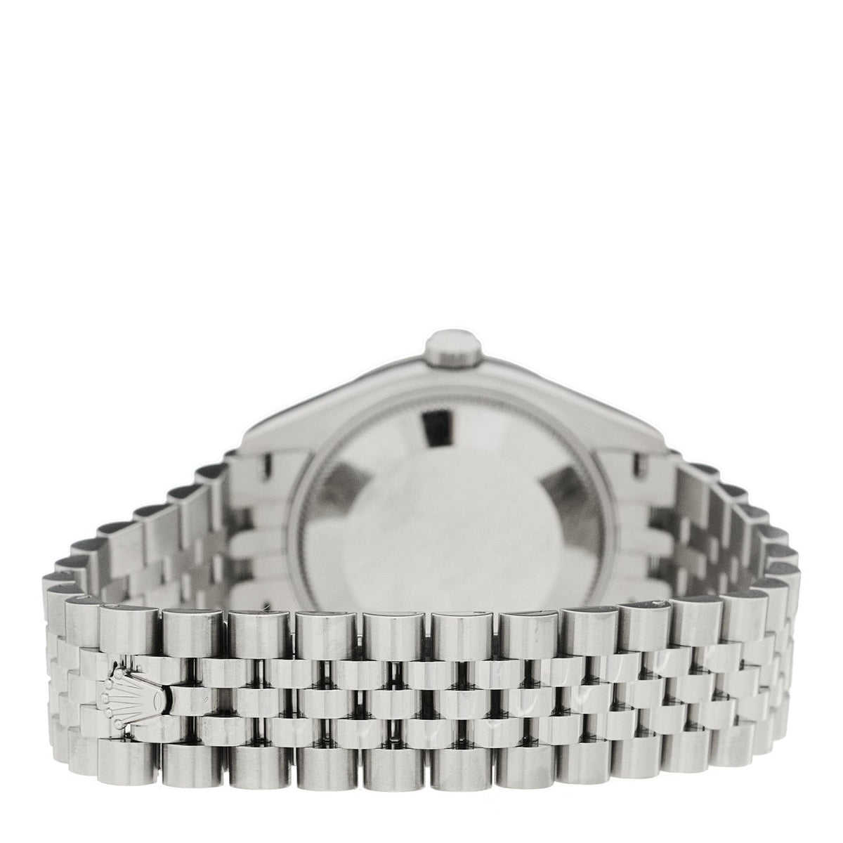 Rolex Stainless Steel 18K White Gold Diamond 31mm Datejust Watch Silver 278274
