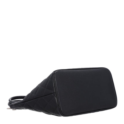 Quilted Caviar Tote Bag