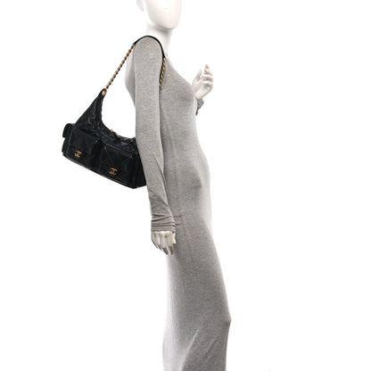 Quilted Lambskin Hobo Bag