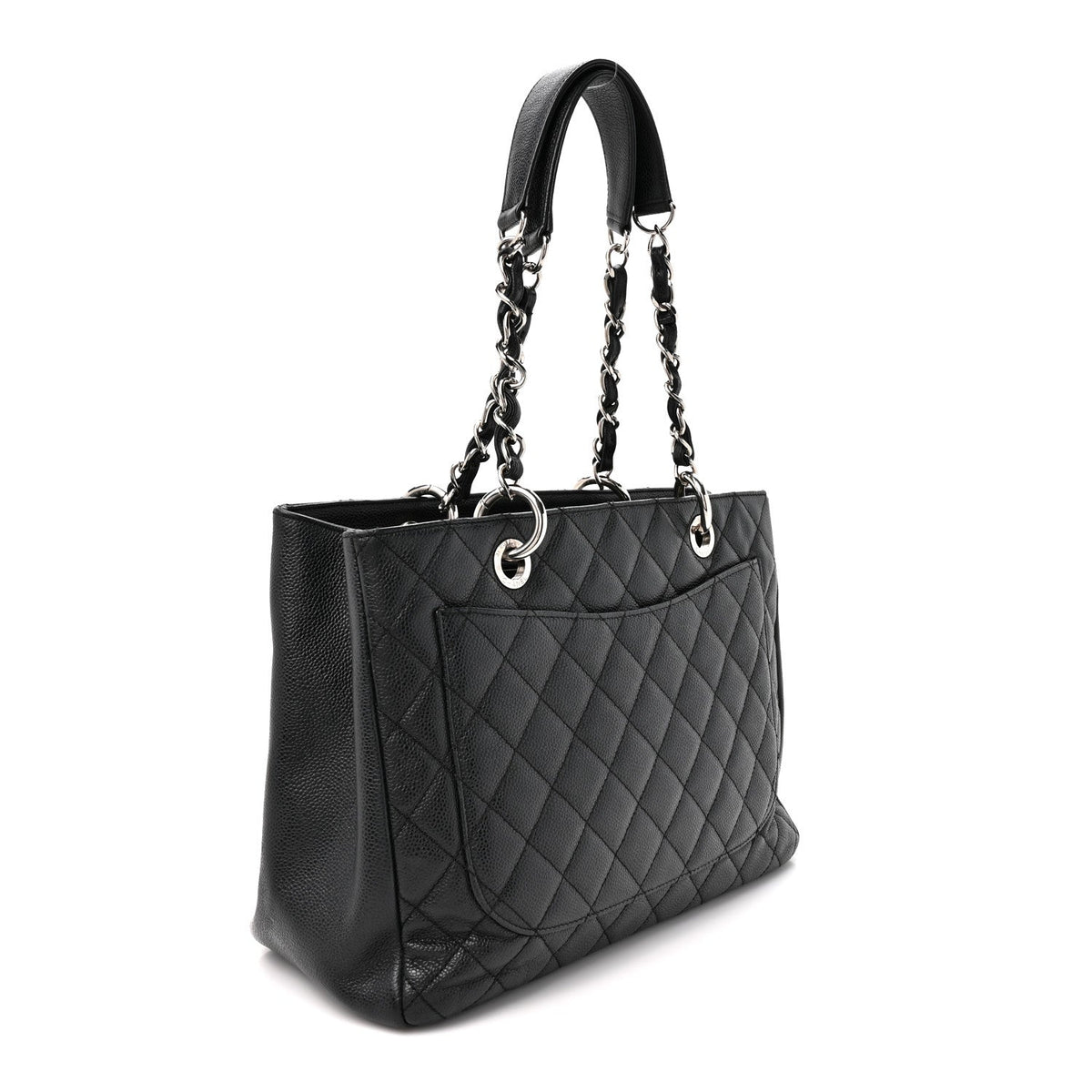 Quilted Caviar Tote Bag
