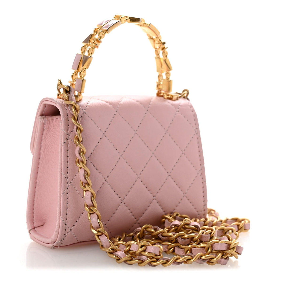 Mini Quilted Lambskin Flap Shoulder Bag