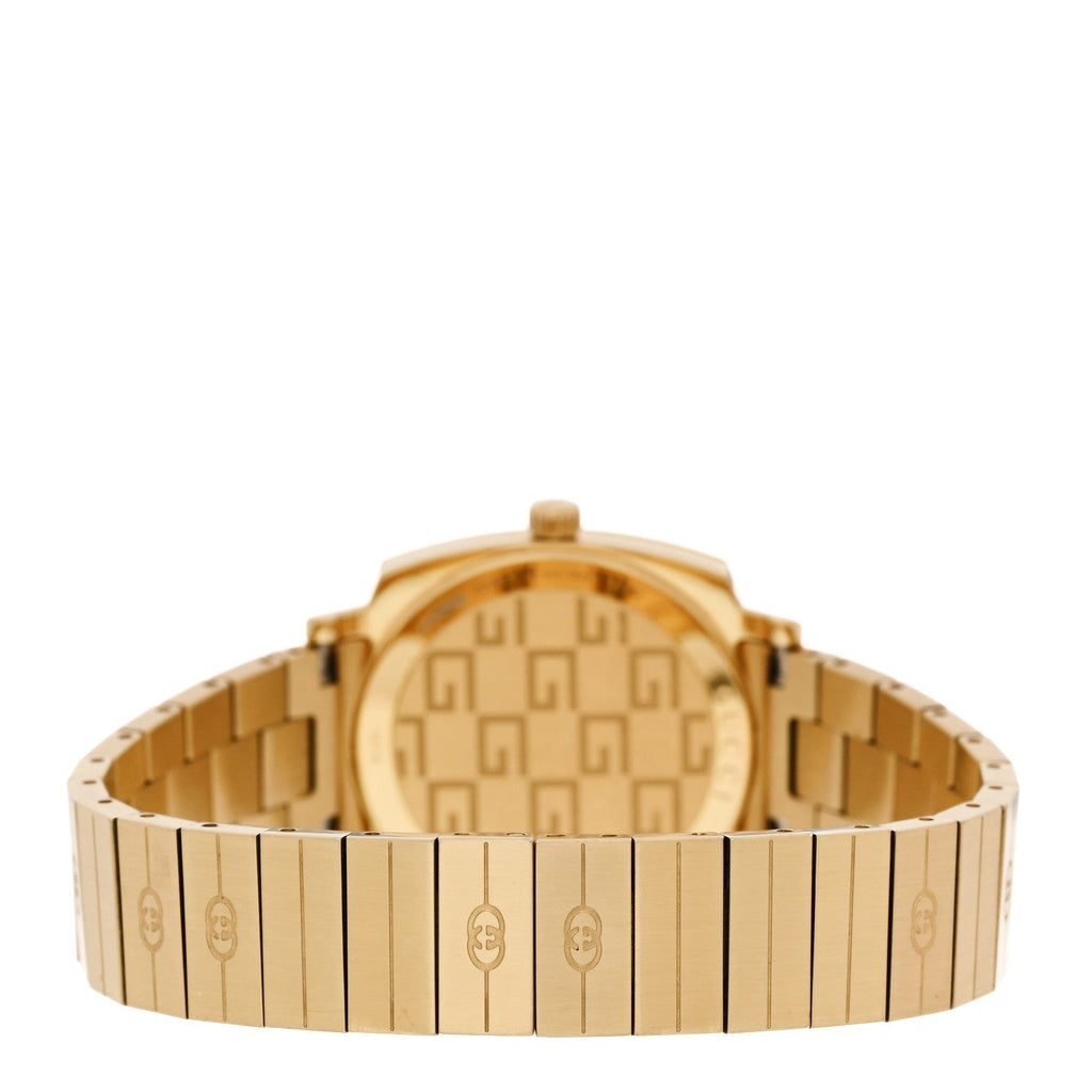Gucci Stainless Steel 27mm Grip Quartz Watch Gold