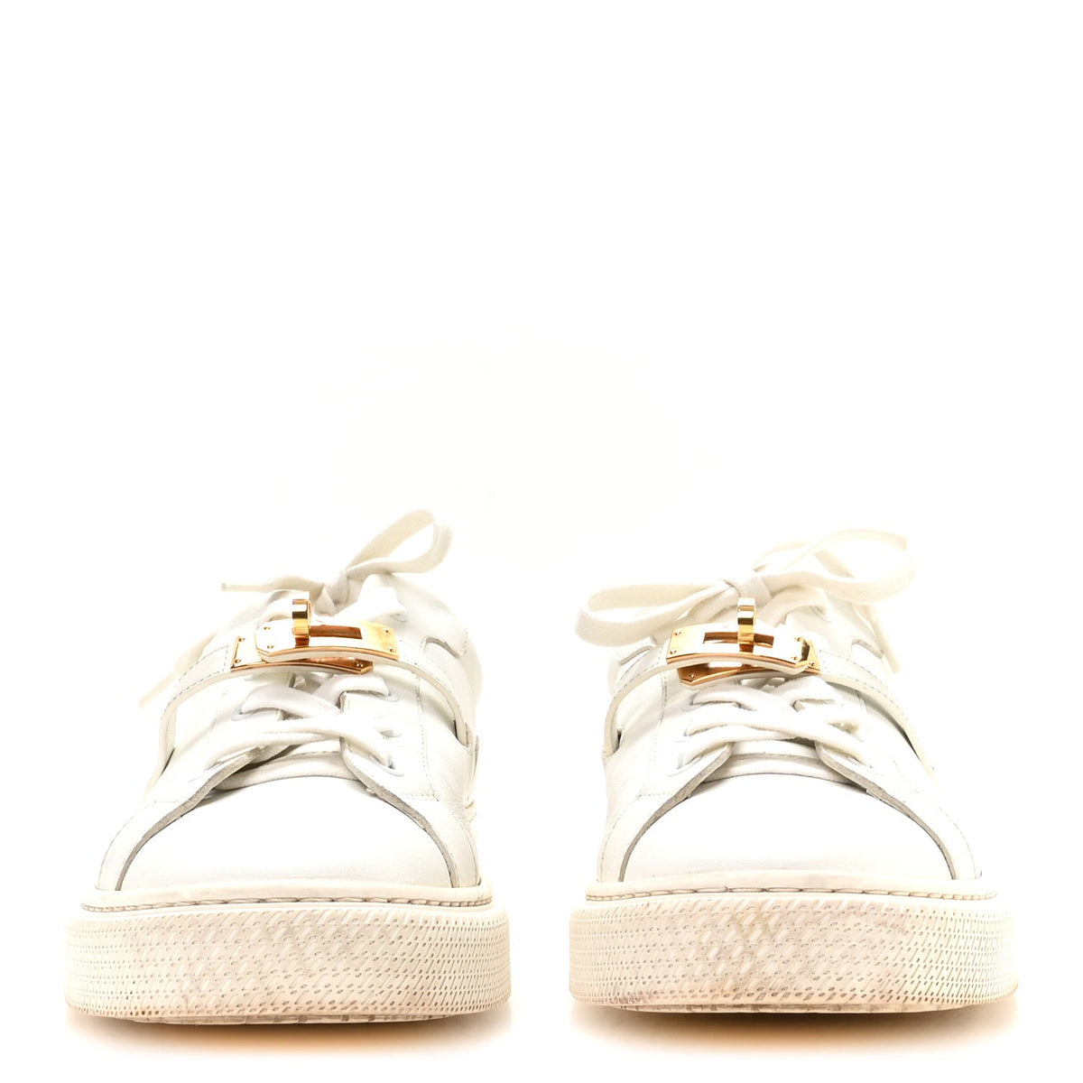 Hermès Calfskin Women's Day Sneakers 40 White