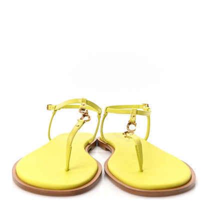 Christian Dior Calfskin Women's C'est Dior Sandals 37 Yellow