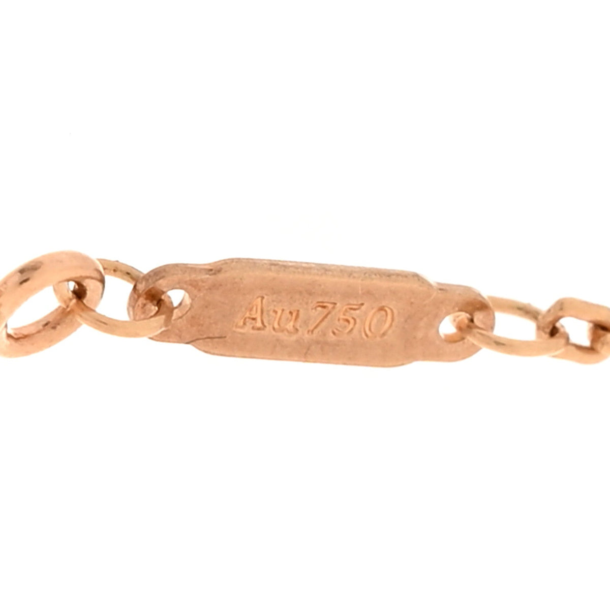 18K Rose Gold Diamond Extra Large T Smile Pendant Necklace