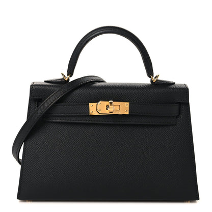 Mini Epsom Handbag - Black