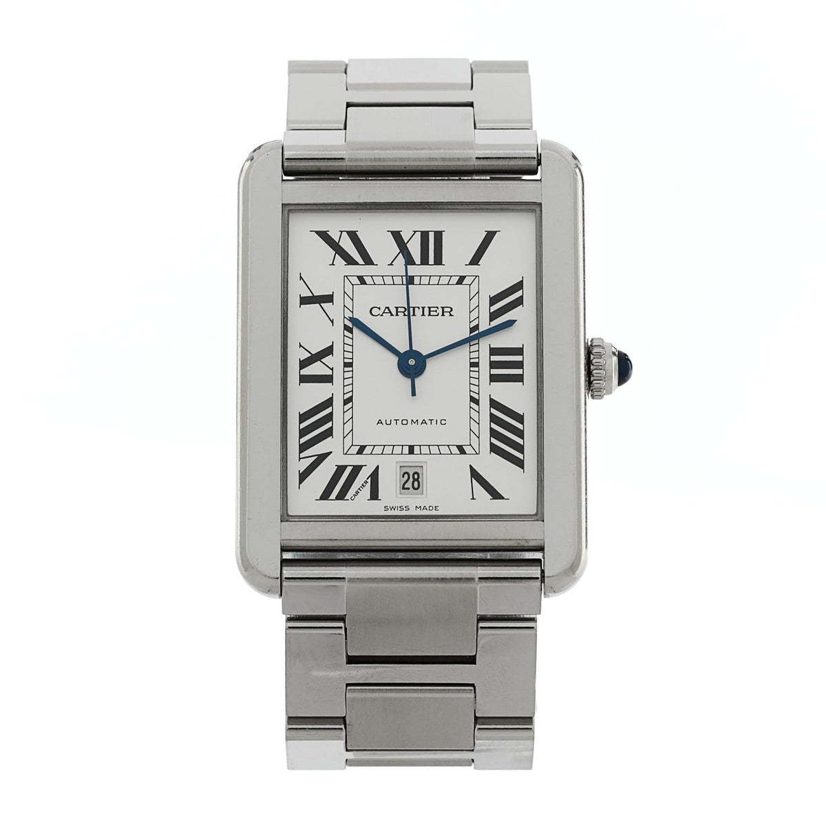 Cartier Stainless Steel 31mm Tank Solo Automatic Watch