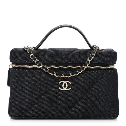 Quilted Handbag - Blue