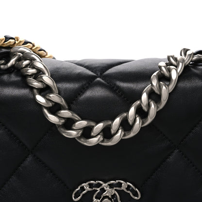 Medium Quilted Lambskin Flap Shoulder Bag