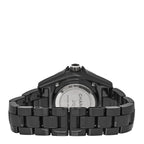 Chanel Stainless Steel Ceramic Diamond 33mm J12 Quartz Watch Black