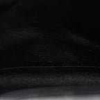Saint Laurent Grain De Poudre Chevron Chain Wallet Black
