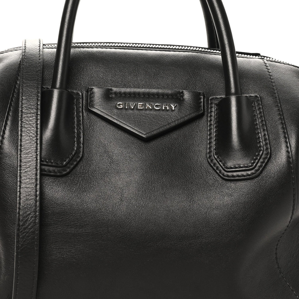 Givenchy Smooth Calfskin Small Soft Antigona Bag Black