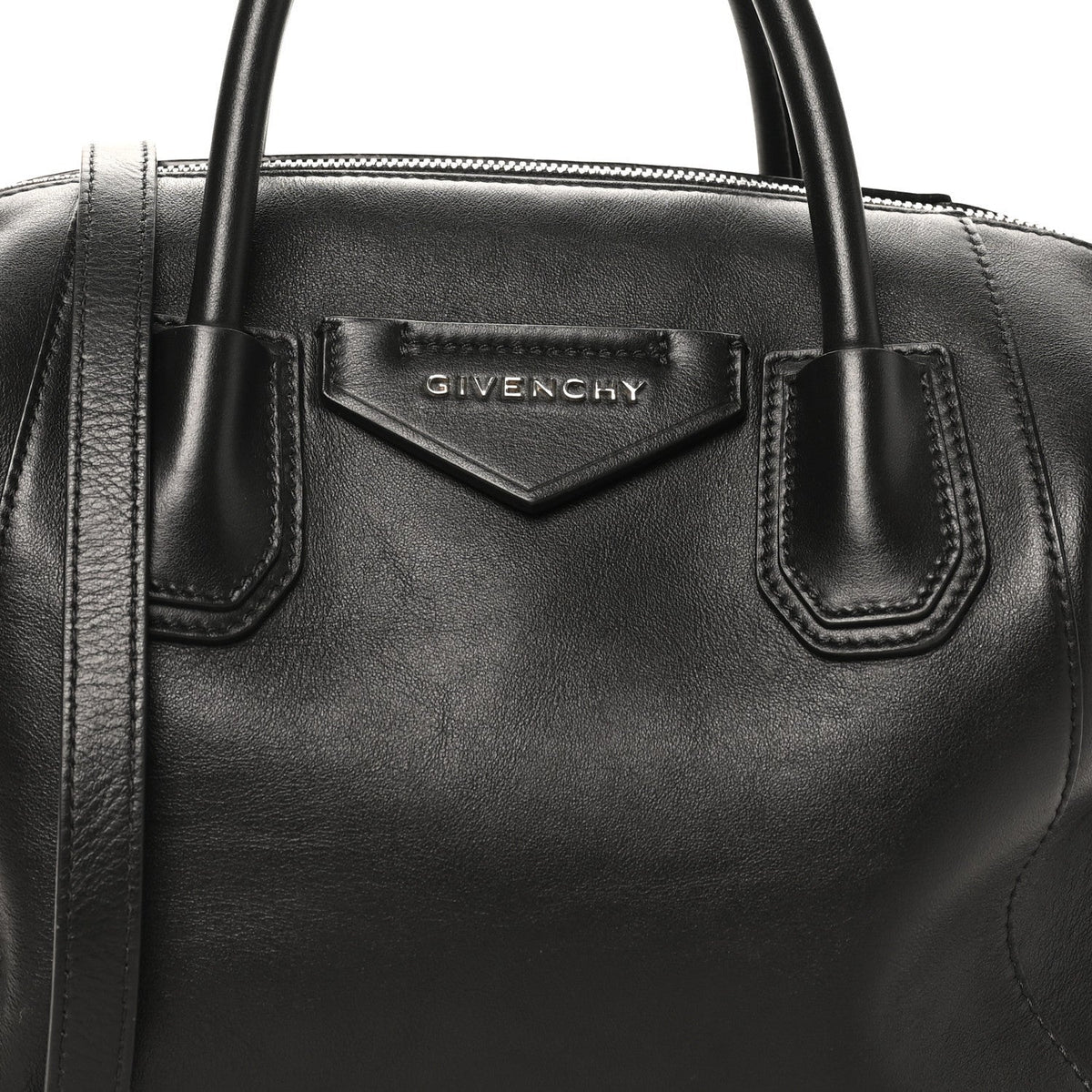 Givenchy Smooth Calfskin Small Soft Antigona Bag Black
