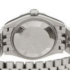 Rolex Stainless Steel 18K White Gold Diamond 31mm Datejust Watch Silver 278274