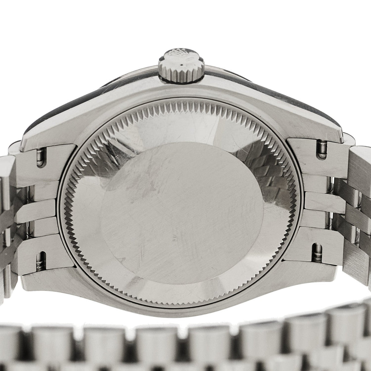 Rolex Stainless Steel 18K White Gold Diamond 31mm Datejust Watch Silver 278274