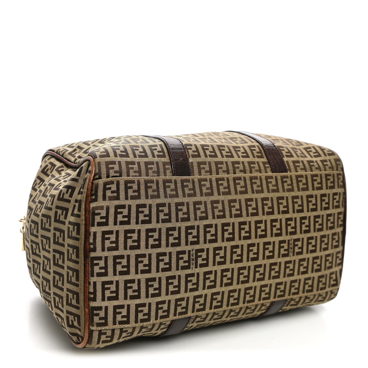 Zucchino Vitello Boston Mogano Panna Bru Handbag