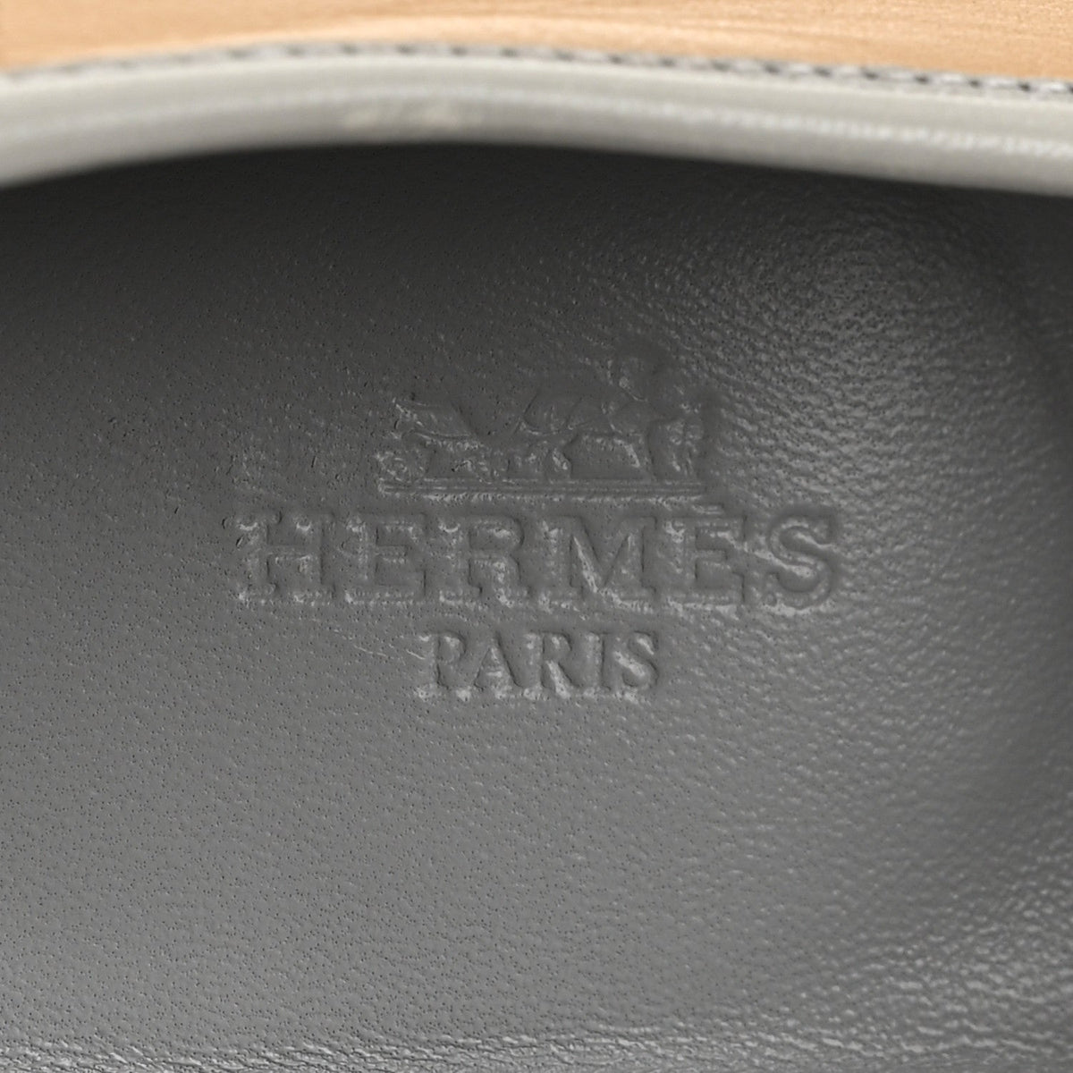 Hermes Goatskin Women's Royal Loafers 38 Beige Albinos