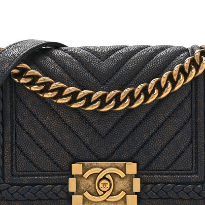 Small Caviar Flap Shoulder Bag