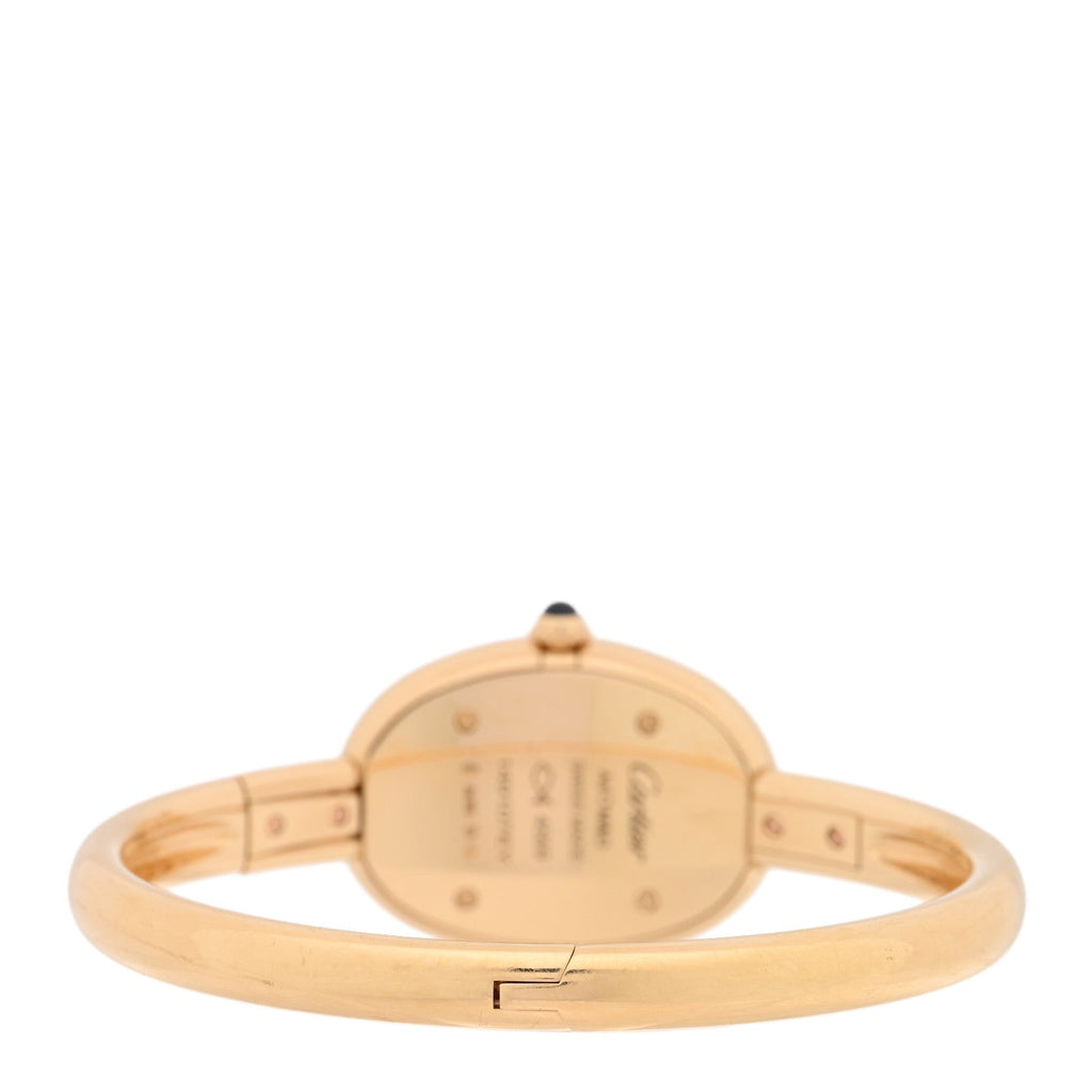 Cartier 18K Yellow Gold 23mm Baignoire Quartz Watch