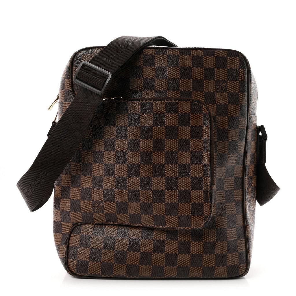 Louis Vuitton Damier Ebene Coated Canvas Olav MM Messenger Bag Brown