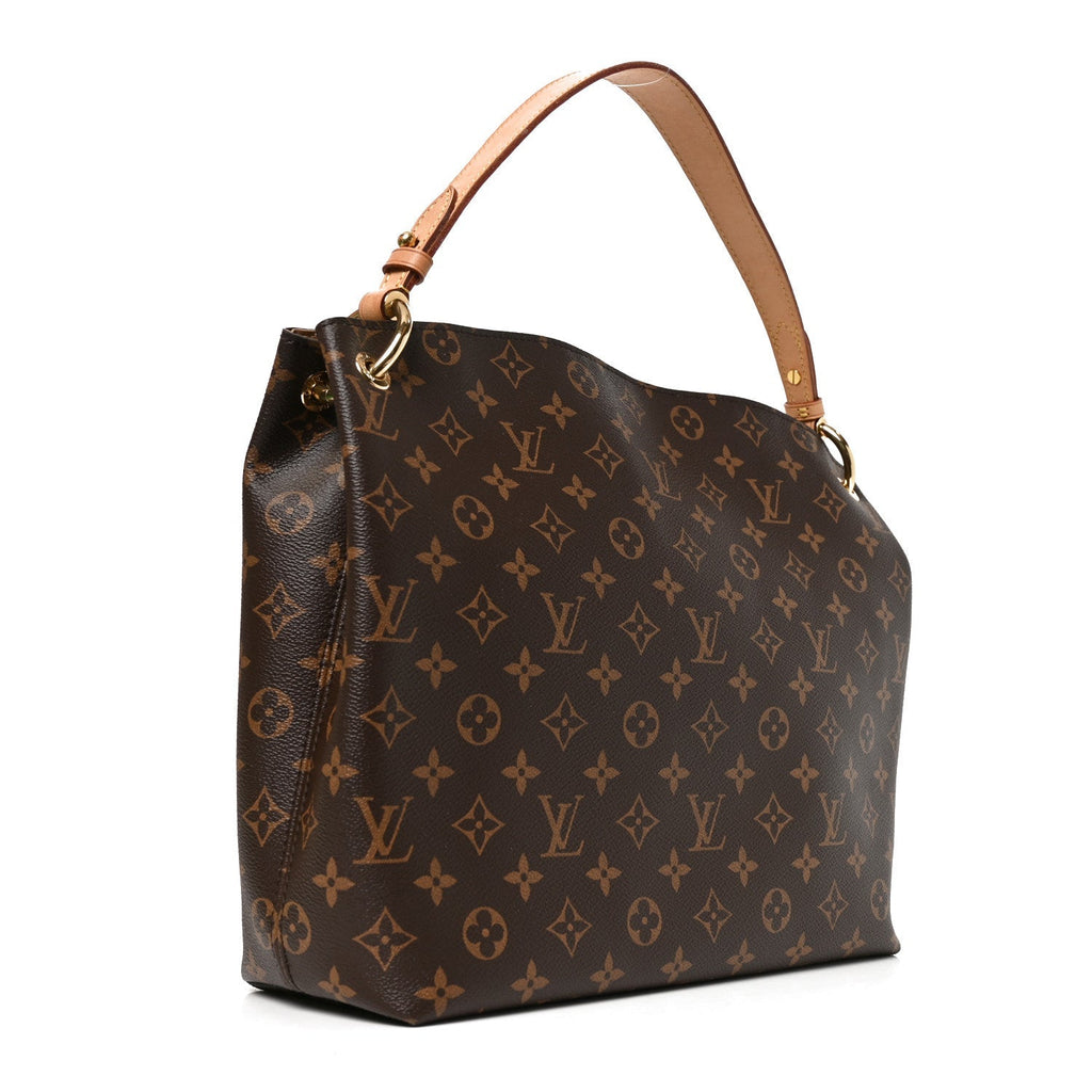 Louis Vuitton Monogram Graceful PM Shoulder Bag Brown