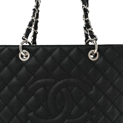 Quilted Caviar Tote Bag