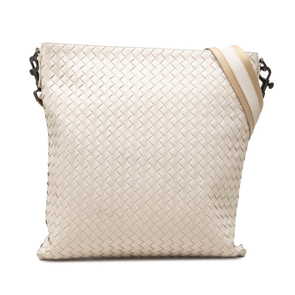 Flat Messenger Bag Intrecciato Nappa Medium