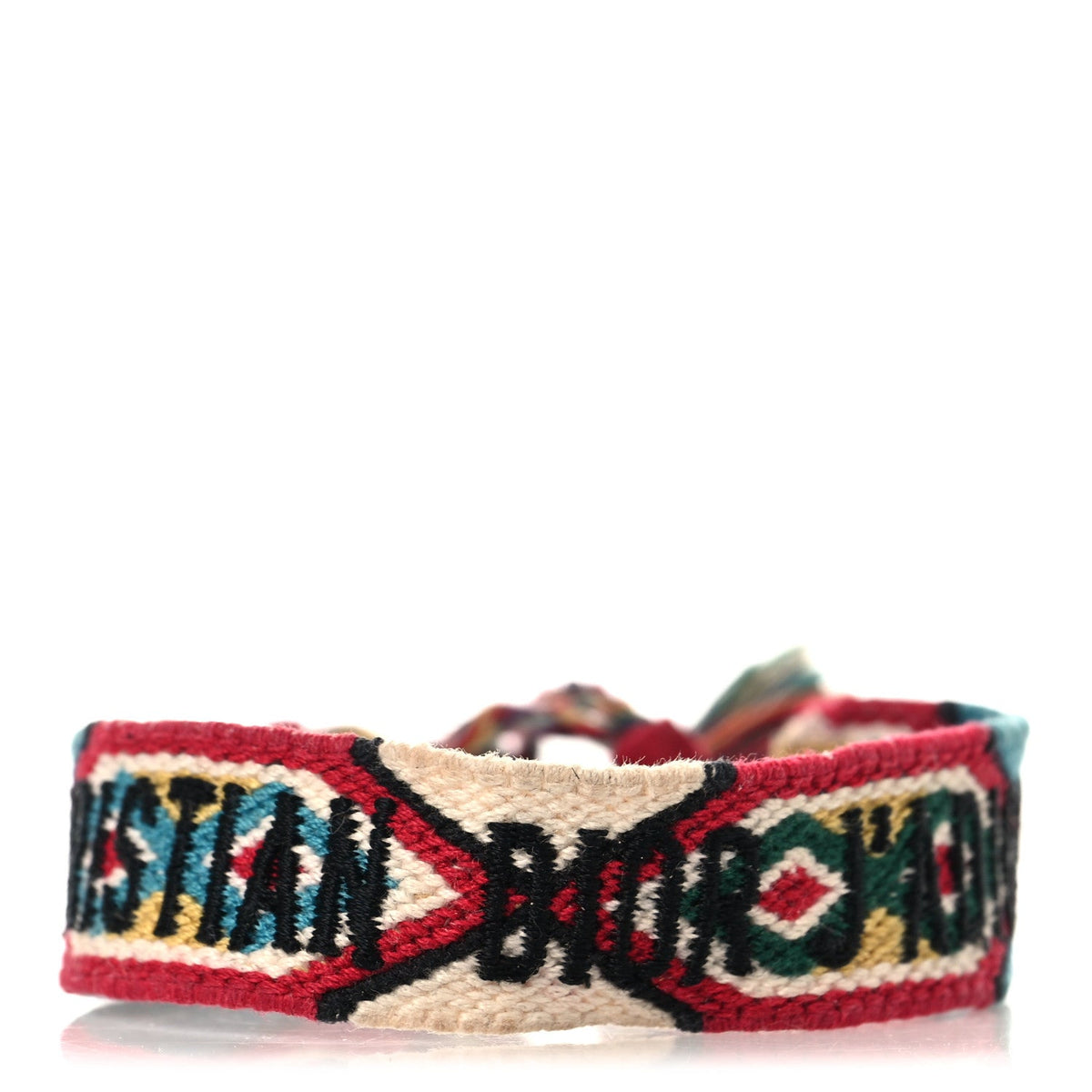 Christian DiorWoven Cotton J'Adior Friendship Bracelet Multicolor