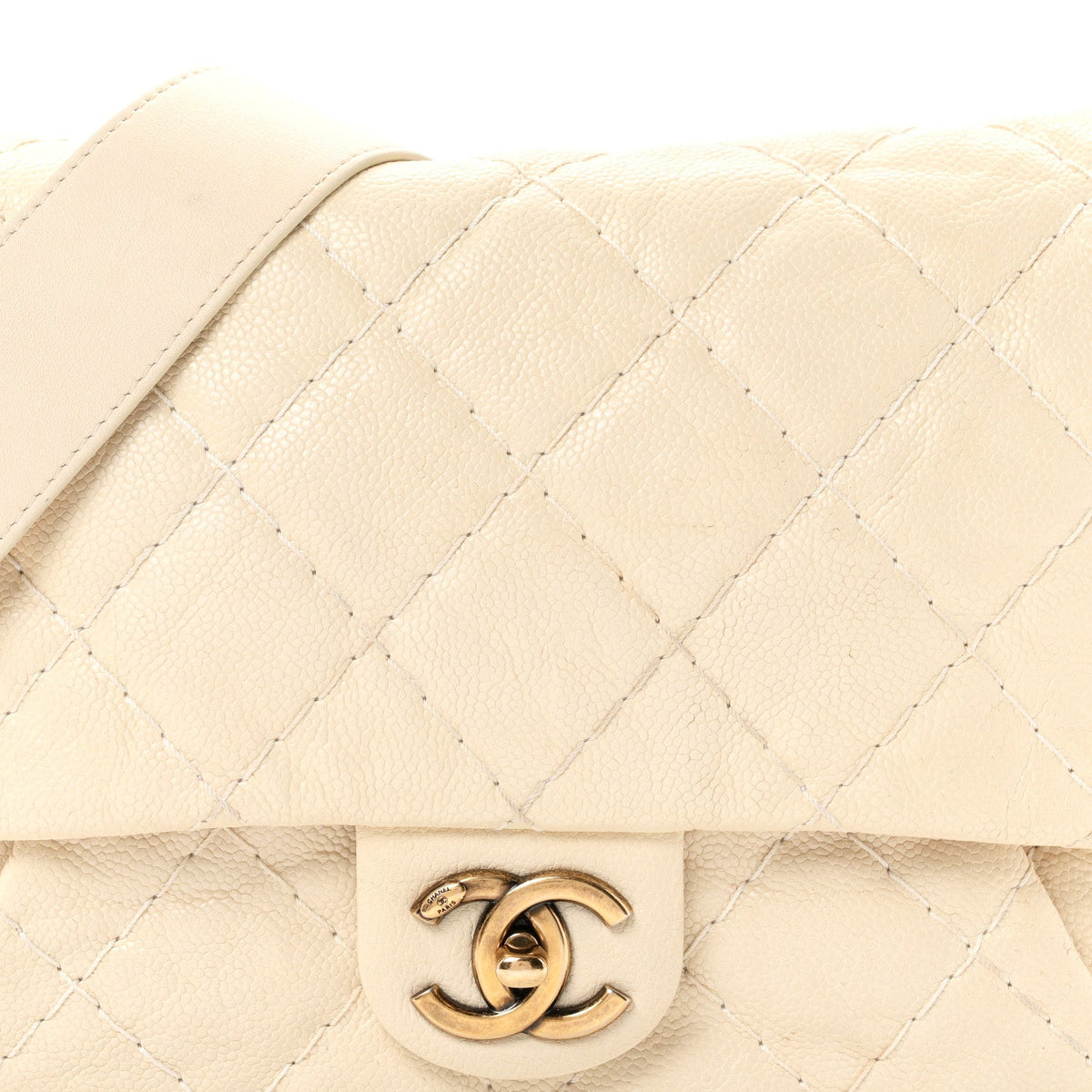 Medium Calfskin Flap Shoulder Bag