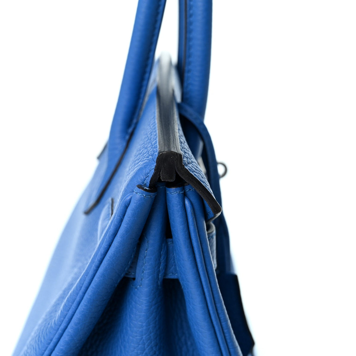 Hermes Taurillon Clemence Verso Birkin 30 Bleu Zellige Bleu Paradis